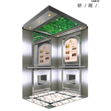 1250kg Machine Roomless Residential Elevator with Gearless